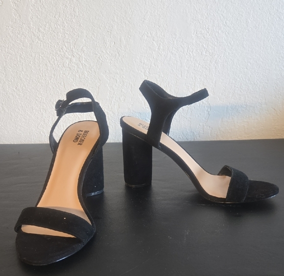 Bleeker & Bond Shoes - Chic Black Suede Heels